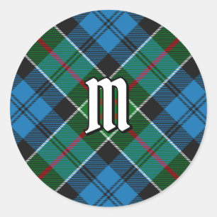Clan Kirkpatrick Tartan Runder Aufkleber