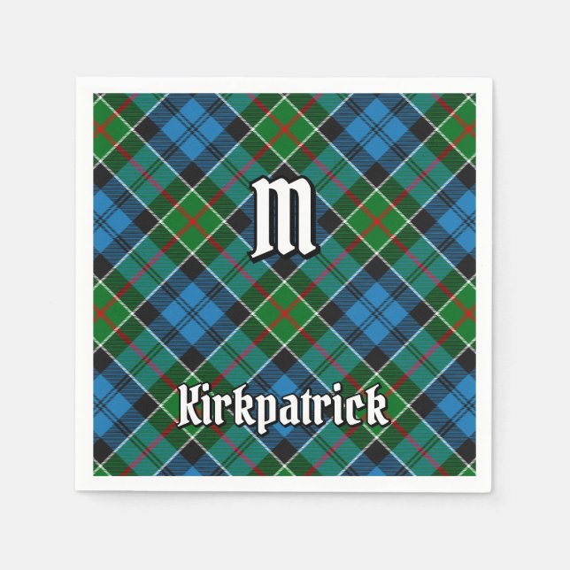 Clan Kirkpatrick Tartan Serviette (Vorderseite)