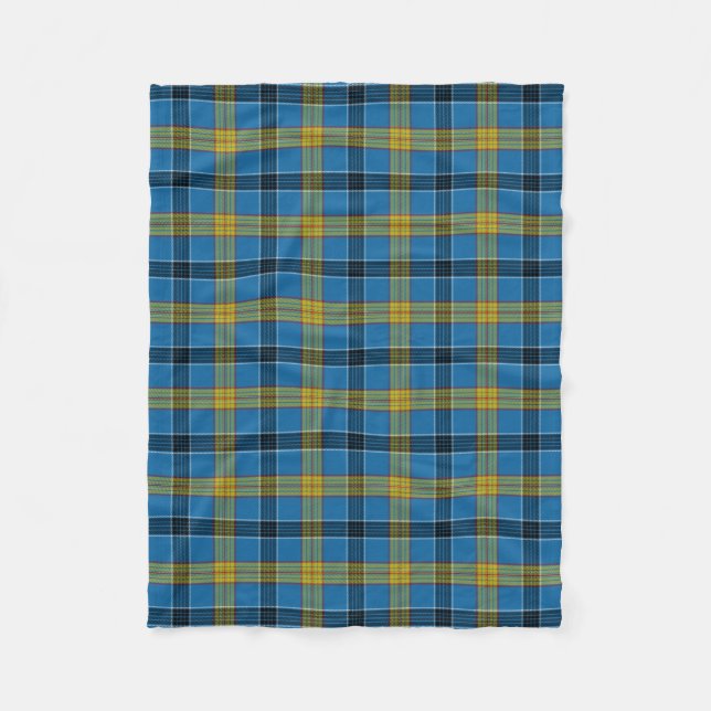 Clan Laing Tartan Kariert Fleecedecke (Vorderseite)