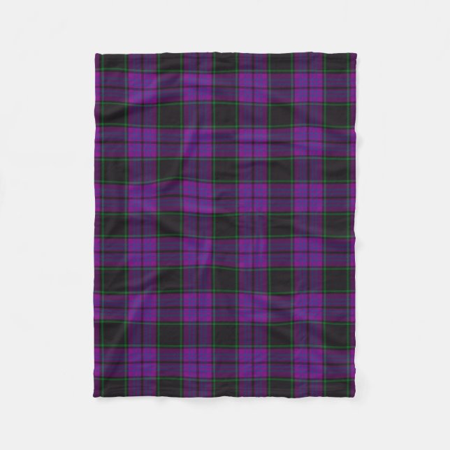 Clan Laird Tartan Kariert Fleecedecke (Vorderseite)