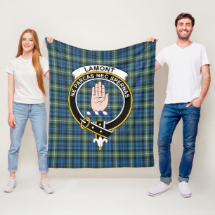 Clan Lamont Alter Tartan Plaid Fleecedecke