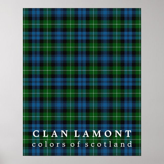 Clan Lamont Colors of Scotland Tartan Poster (Vorne)