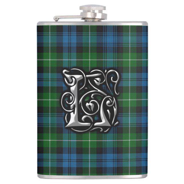 Clan Lamont Tartan Old Scotland Flask Flachmann (Vorderseite)