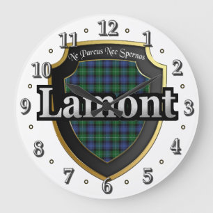 Clan Lamont Tartan Scottish Dream Clock Große Wanduhr