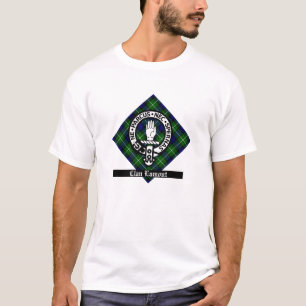 Clan Lamont Wappen Abzeichen & Tartan T-Shirt