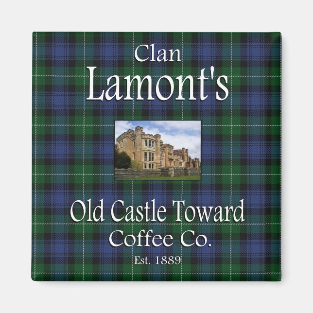 Clan Lamonts altes Schloss zum Coffee Co. Magnet (Vorne)
