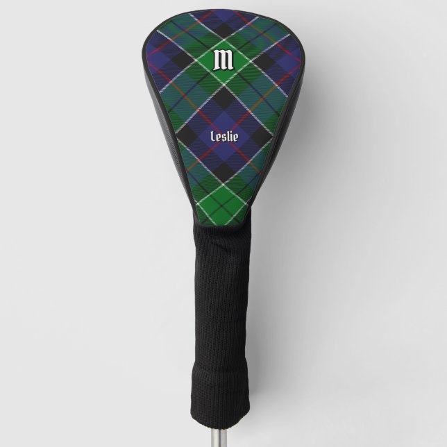 Clan Leslie Hunting Tartan Golf Headcover (Vorderseite)