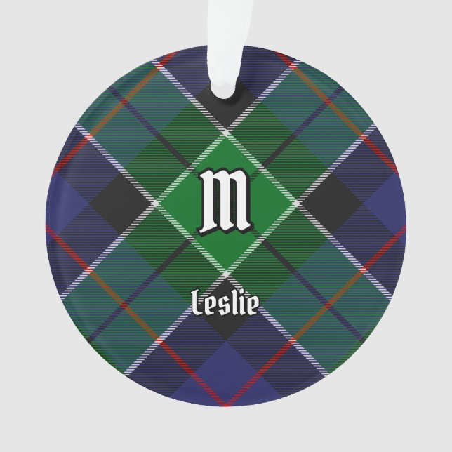 Clan Leslie Hunting Tartan Ornament (Vorderseite)