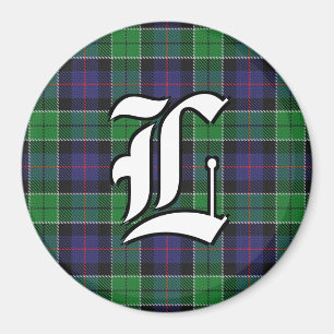Clan Leslie Jagd Tartan Kariert Accents Magnet