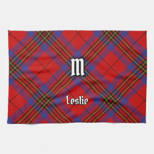 Clan Leslie Red Tartan Geschirrtuch