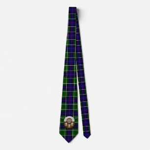 Clan-Leslie Tartan und Sporran Krawatte