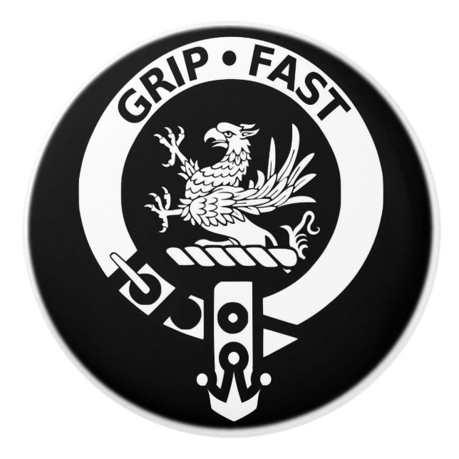 Clan Leslie Wappen Abzeichen Drawer Puls Keramikknauf (Vorderseite)