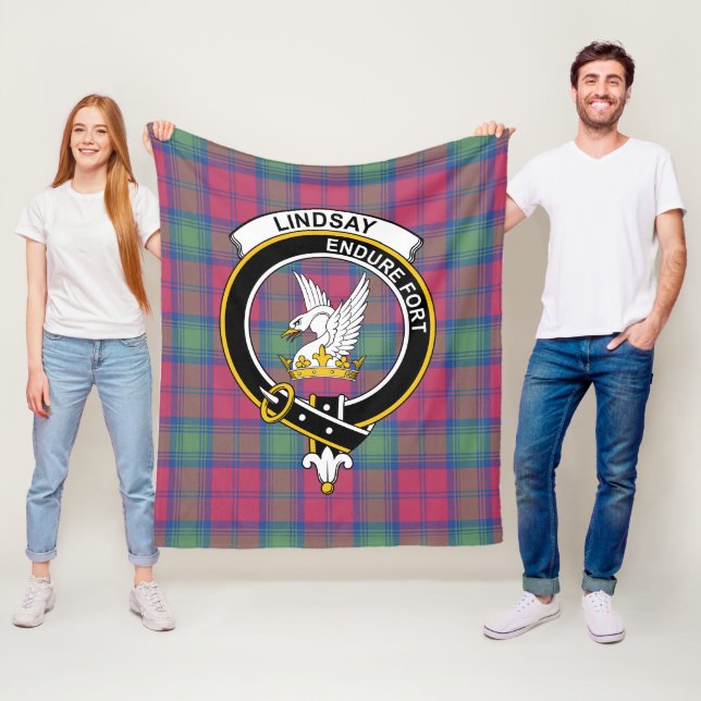 Clan Lindsay Ancient Tartan Kariert Fleecedecke (Beispiel)