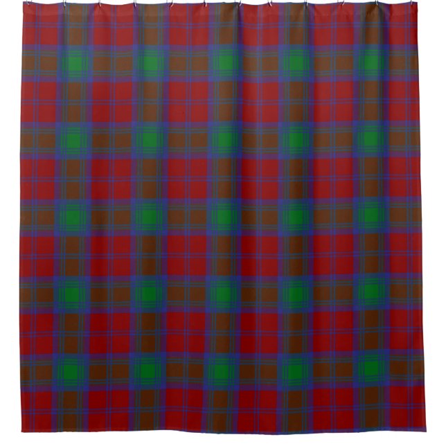 Clan Lindsay Tartan Kariert Duschvorhang (Vorderseite)