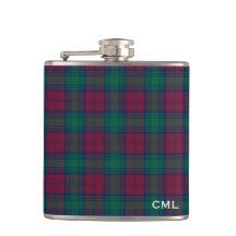 Clan Lindsay Tartan Mit Monogramm