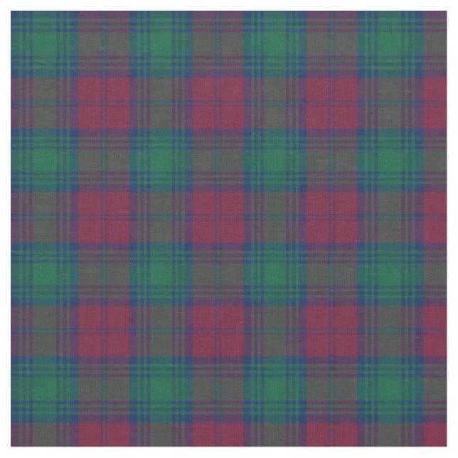 Clan Lindsay Tartan Stoff (Nahaufnahme)