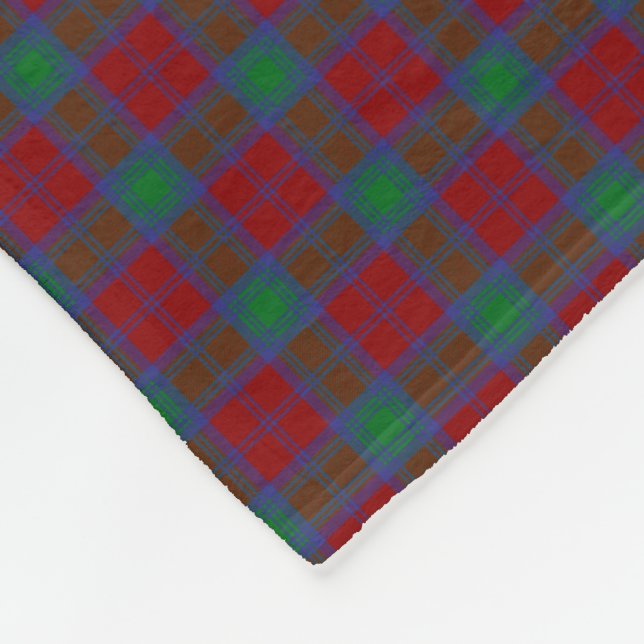 Clan-LindsayTartan Fleecedecke (Ecke)