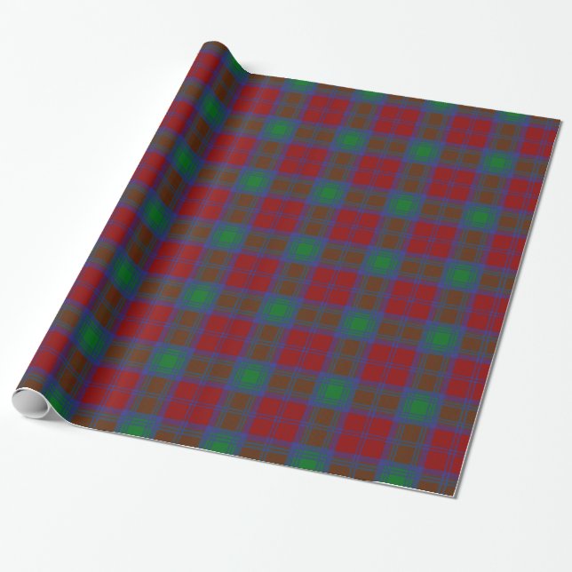 Clan-LindsayTartan Geschenkpapier (Ungerollt)