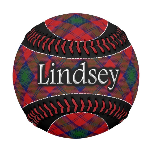 Clan Lindsey Lindsay Scottish Dream Tartan Baseball (Vorderseite)