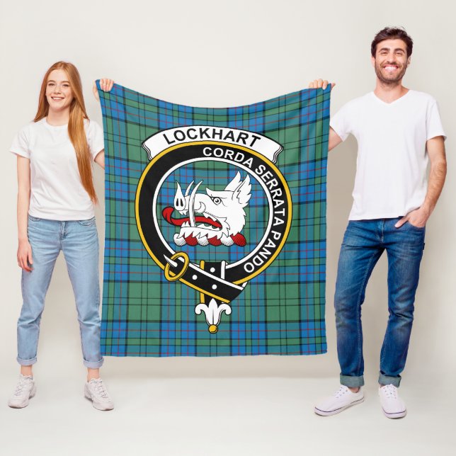 Clan Lockhart Tartan Kariert Fleecedecke (Beispiel)