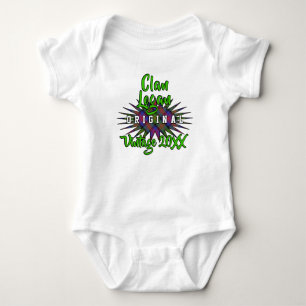 Clan Logan Tartan Burst Vintage Geburtsjahr Baby Strampler