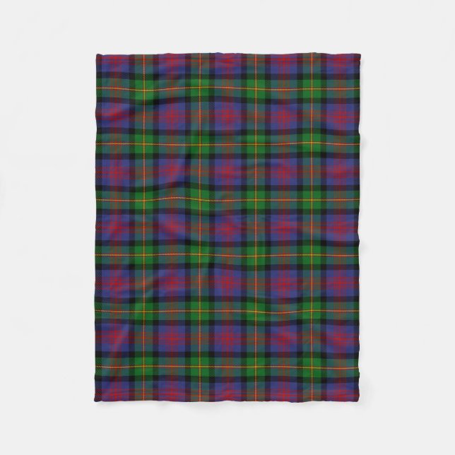 Clan Logan Tartan Kariert Fleecedecke (Vorderseite)
