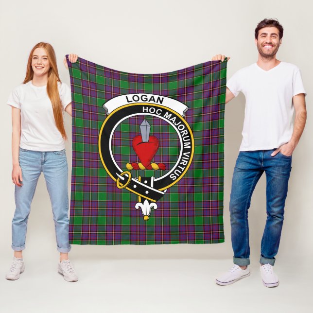 Clan Logan Tartan Kariert Fleecedecke (Beispiel)