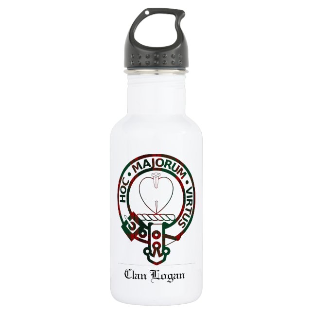 Clan Logan Wappen Abzeichen Trinkflasche (Vorderseite)