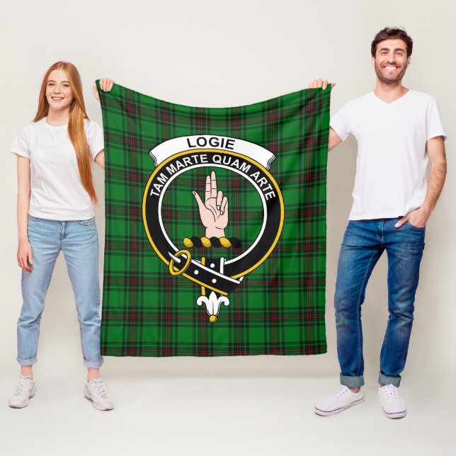Clan Logie Tartan Kariert Fleecedecke (Beispiel)