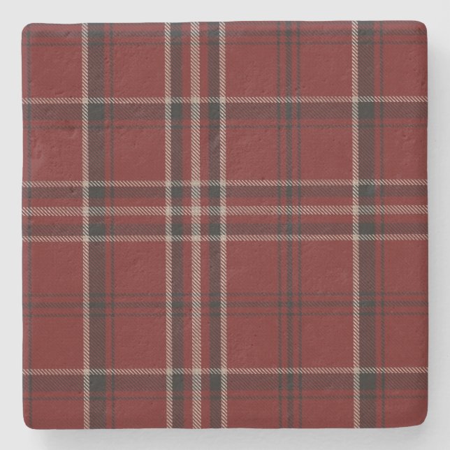 Clan Lougheed Tartan Kariert Stone Untersetzer (Vorderseite)