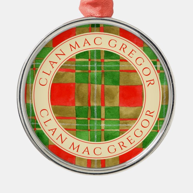CLAN MAC GREGOR Premium Runde Ornamente (Vorne)