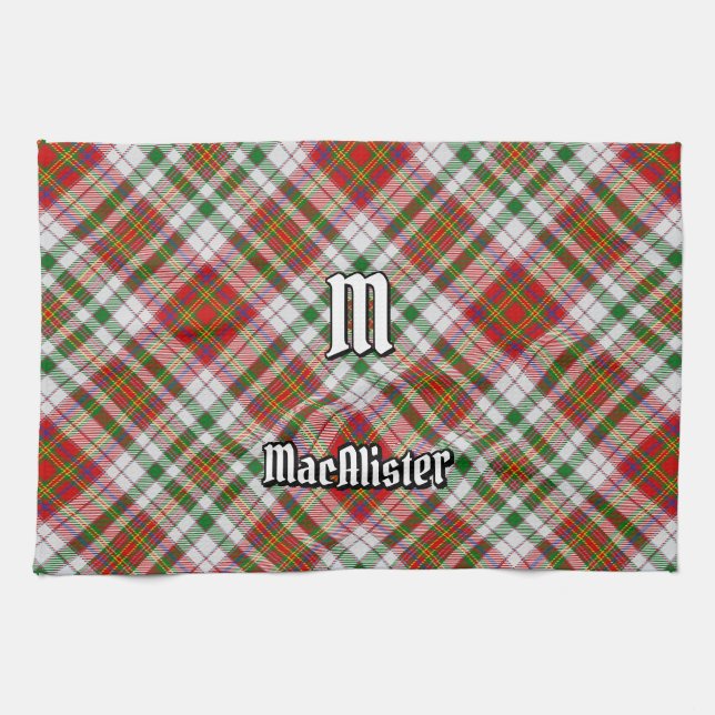 Clan MacAlister Dress Tartan Küchentuch (Horizontal)