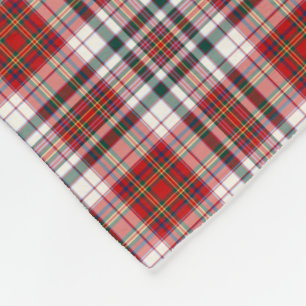 Clan MacAlister Dress Tartan Red Scottish Kariert Fleecedecke
