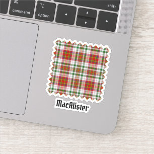 Clan MacAlister Dress Tartan Sticker
