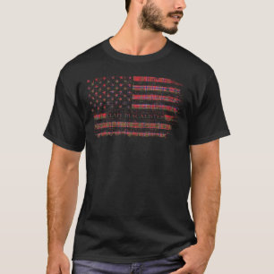 Clan MacAlister Scottish tartan US Flaggenkilomete T-Shirt