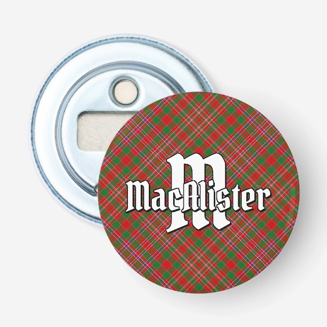 Clan MacAlister Tartan Flaschenöffner (Vorderseite)
