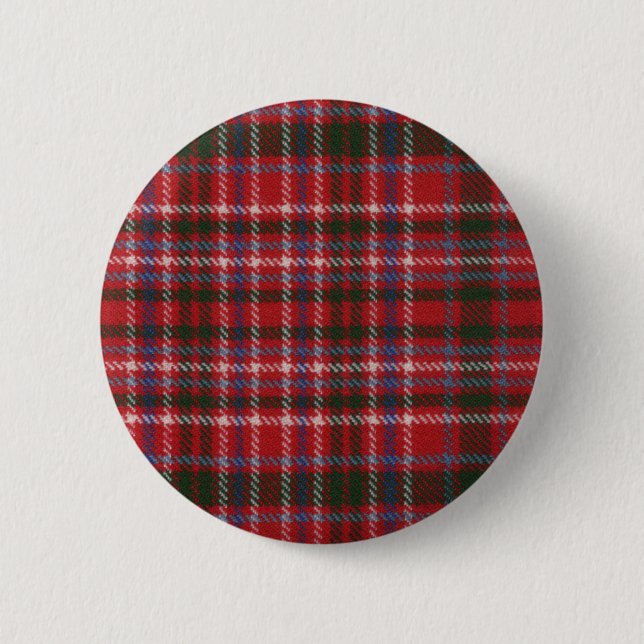 Clan MacAlister Tartan-Knopf Button (Vorderseite)