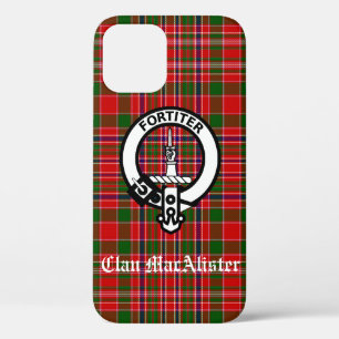 Clan MacAlister Tartan und Crest-Abzeichen Case-Mate iPhone Hülle