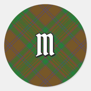 Clan MacAlister von Glenbarr Jagd Tartan Runder Aufkleber