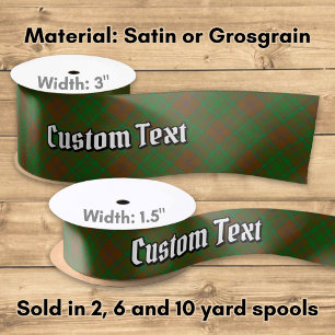 Clan MacAlister von Glenbarr Jagd Tartan Satinband
