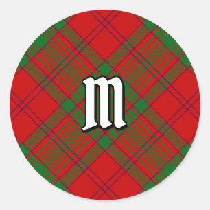 Clan MacAlister von Glenbarr Tartan Runder Aufkleber
