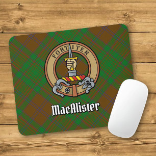 Clan MacAlister Wappen über die Jagd Glenbarr Tart Mousepad