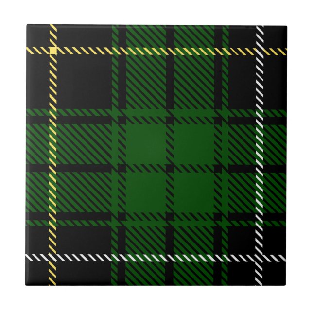 Clan MacAlpine Tartan Fliese (Vorderseite)