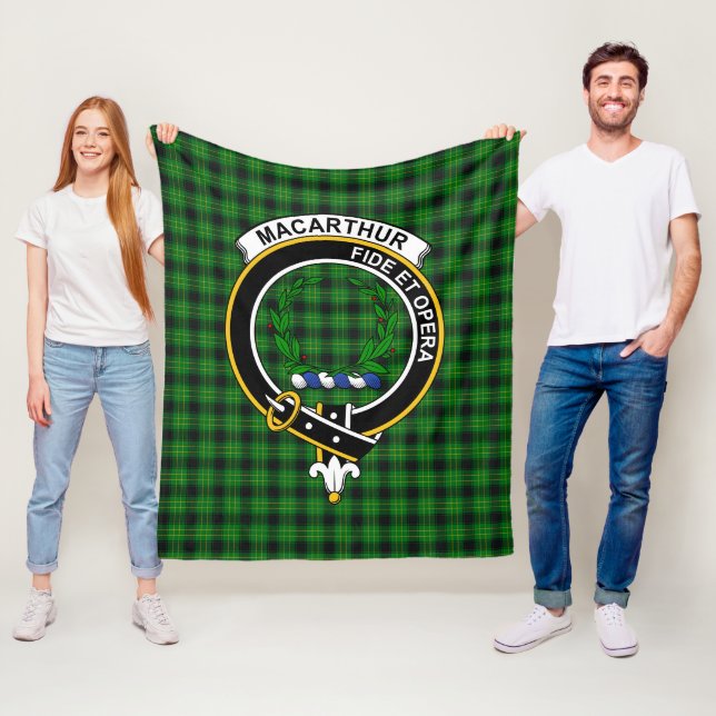 Clan MacArthur Alte Jagd Tartan Kariert Fleecedecke (Beispiel)