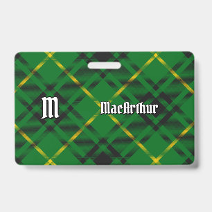 Clan MacArthur Tartan Ausweis