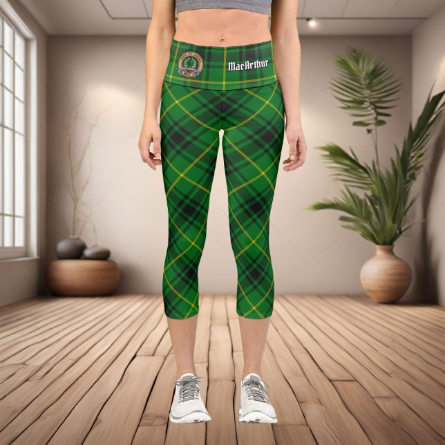 Clan MacArthur Tartan Capri Leggings (Von Creator hochgeladen)
