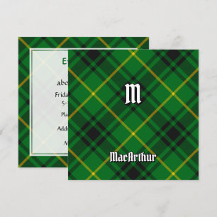 Clan MacArthur Tartan Einladung