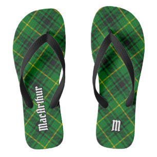 Clan MacArthur Tartan Flip Flops