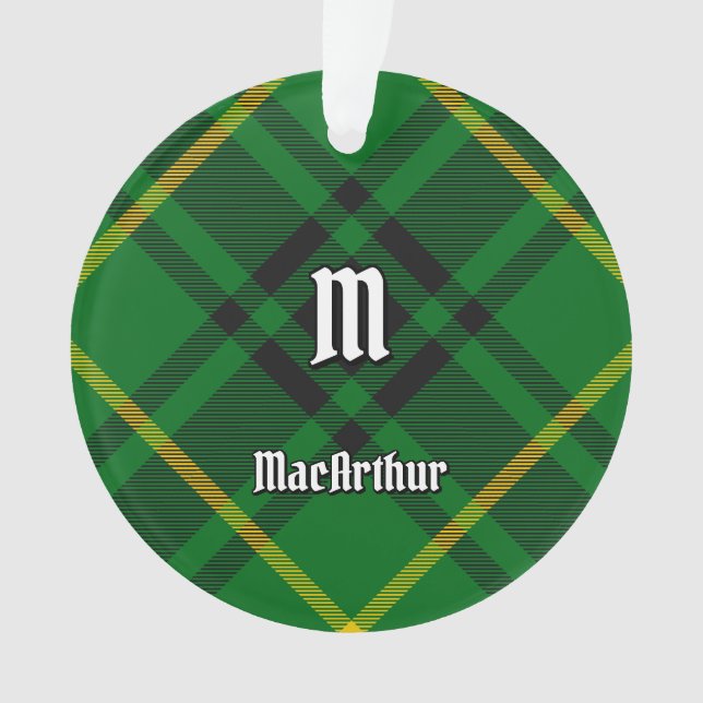 Clan MacArthur Tartan Ornament (Vorderseite)