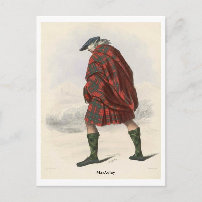 Clan MacAulay Postkarte (Vorderseite)